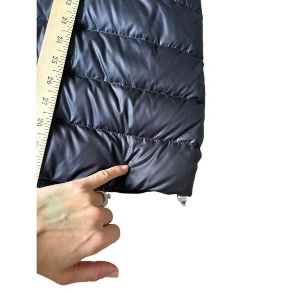 Athleta Snow Down Reversible Parka Jacket Black SIZE S Hooded Puffer - Picture 9 of 16